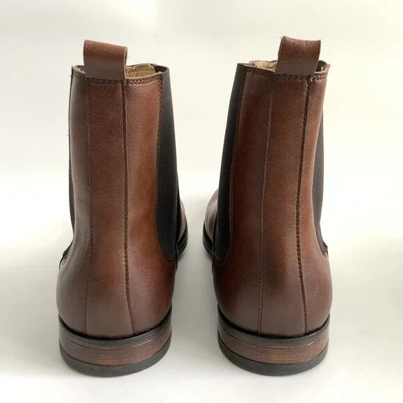 nae Chelsea Ankle Boots Men Size 46 US 12M Brown Pull On Durable Sustainable